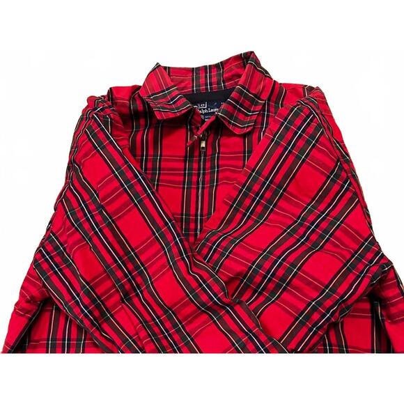 Polo Ralph Lauren red tartan fleece-lined jacket L - Picture 4 of 7